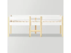 Cama acolchoada para adulto 180 x 828 cm, sem cabeceira, com faixa LED (monocromática), base com suspensão hidráulica, bege.