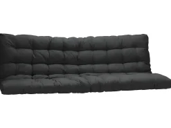 Cama alta de metal branco de 90 x 190 cm com sofá-cama conversível + futon + colchão MODULO V