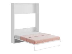 Cama armário rebatível vertical queen size 160x200 cm branco MALINA II