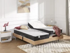 Cama articulada terminais PHANES 2 x 90 x 200 cm Carvalho