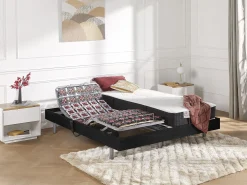 Cama articulada terminais PHANES 2x90x200 cm Preto