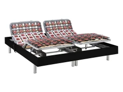 Cama articulada terminais PHANES 2 x 70 x 190cm Preto
