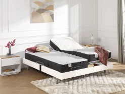 Cama articulada terminais PHANES 2x90x200 cm Branco