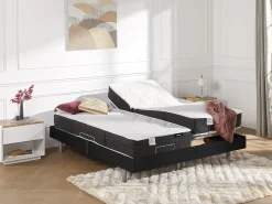 Cama articulada terminais PHANES 2x80x200 cm Preto