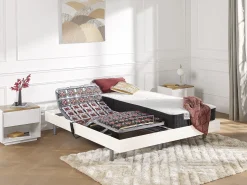 Cama articulada terminais PHANES 2 x 70 x 190cm Branco
