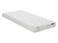 Cama auxiliar de solteiro com 2 camas de 90 x 190 cm em veludo rosa + colchão - LENVIA