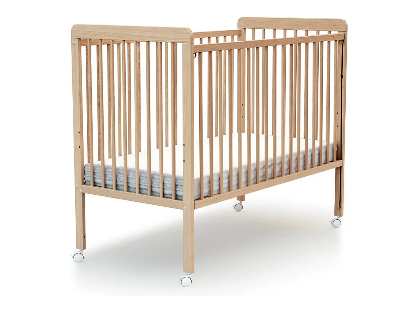 Cama bebê con lateral deslizante madeira ESSENTIEL Faia envernizada 60 x 120 cm