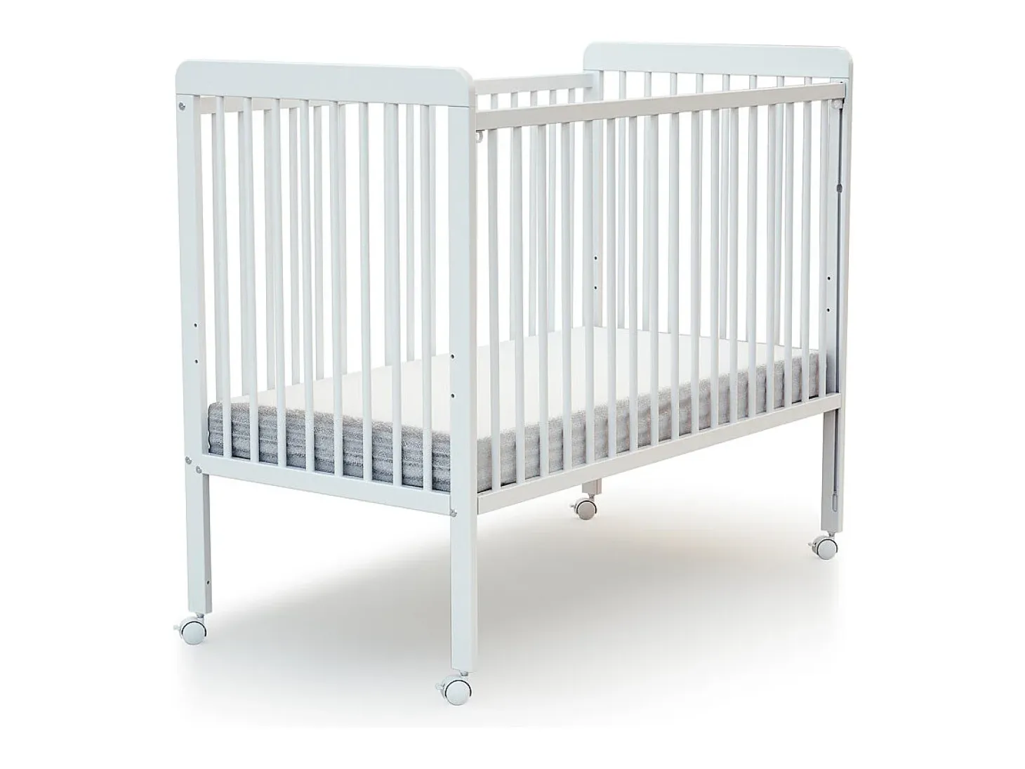 Cama bebê con lateral lateral deslizante madeira ESSENTIEL Branco 60 x 120 cm