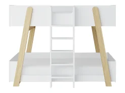 Cama beliche 90 x 190 cm branco e natural - CORODELA