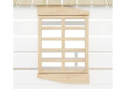 Cama beliche infantil 90x200 cm - com escorrega e 2 gavetas - branco + natural (sem colchão)