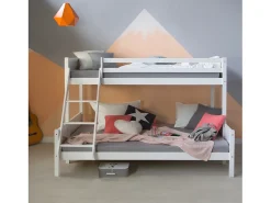 Cama Beliche 90x200x139 cm branca