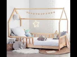 Cama Bosco Cabine Juvenil 98 cm - Madeira de Pinho e Compensado Bege para Crianças