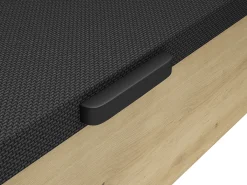 Cama box 140 x 200 cm - Castanho claro e preto - NAMOSI de YSMÉE