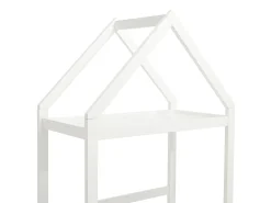 Cama cabana 90x190 cm em pinho e MDF branco + colchão - VARLAINE