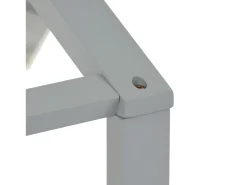 Cama cabine cama infantil 90x200cm em madeira maciça com proteção contra quedas e base de ripas - Cinza