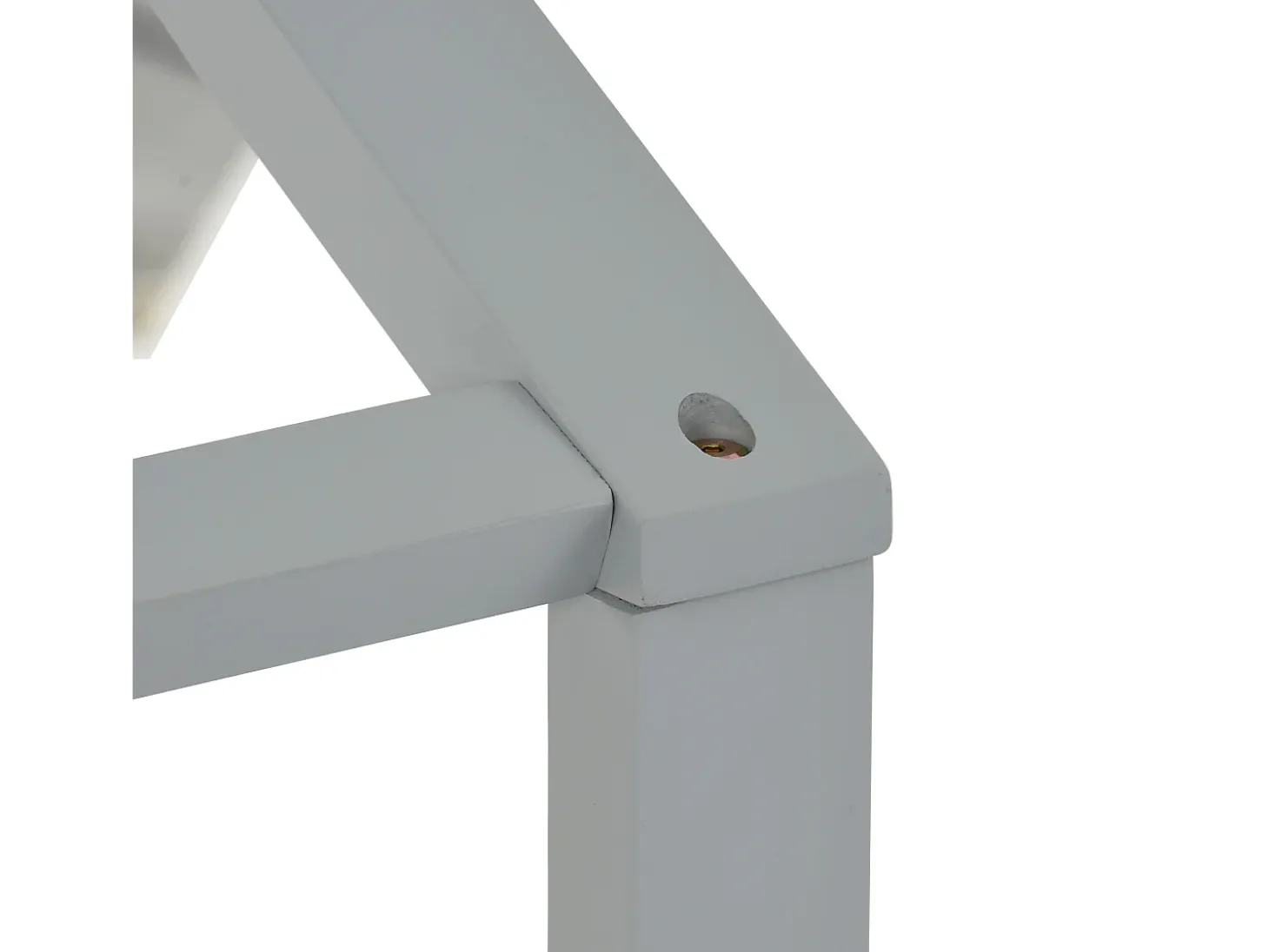 Cama cabine cama infantil 90x200cm em madeira maciça com proteção contra quedas e base de ripas - Cinza