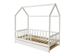 Cama cabine infantil com gaveta "Paloma" - 90 x 190 cm - Branco