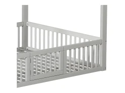 Cama cabine para crianças - 140x200cm - madeira maciça - Branca