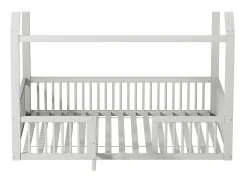 Cama cabine para crianças - 140x200cm - madeira maciça - Branca