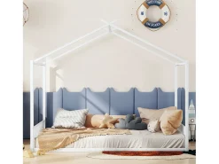 Cama cabine 140x200 cm - estrutura em ferro - Branco