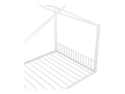 Cama cabine 140x200 cm - estrutura em ferro - Branco