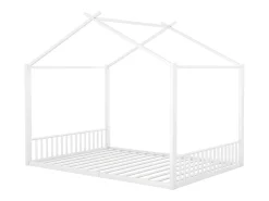 Cama cabine 140x200 cm - estrutura em ferro - Branco