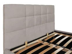 Cama com arrumação 180 x 200 cm tecido cor bege - ELIAVA
