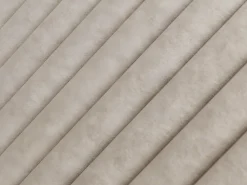 Cama com arrumação cabeceira tecido bege 160 x 200 cm + colchão SARAH
