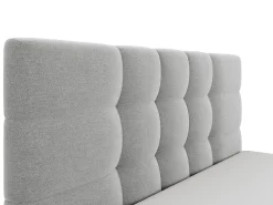 Cama com arrumação 140x190 cm tecido cor cinza - ELIAVA