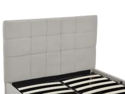 Cama com arrumação 140x190 cm tecido cor cinza - ELIAVA