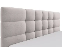 Cama com arrumação 200x200 cm tecido bege - ELIAVA de Pascal Morabito