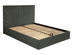 Cama com arrumação 180x200 cm veludo cinza antracite - RILIODA de Pascal Morabito