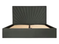 Cama com arrumação 180x200 cm veludo cinza antracite + colchão RILIODA de Pascal Morabito