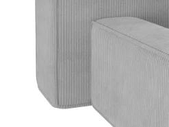 Cama com arrumação 200x200 cm veludo canelado cinza-claro - TIMANO