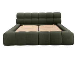 Cama com espaço de arrumação 180x200 cm tecido verde - FORVIK de Pascal Morabito