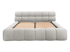 Cama com espaço de arrumação 160x200 cm tecido cinza-claro - FORVIK de Pascal Morabito