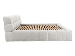 Cama com espaço de arrumação 160x200 cm tecido cinza-claro - FORVIK de Pascal Morabito