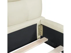Cama de adulto 160x200cm, cama de casal em linho com costas macias, cama plana com estrutura almofadada, estrado de ripas, cabeceira, bege (Pré-venda)