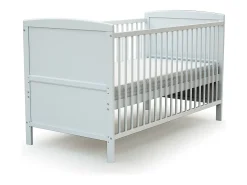 Cama de bebe convertível LUNA de madeira Branco 70 x 140 cm
