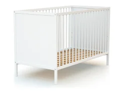 Cama de bebe de madeira Branco 60 x 120 cm ALBA