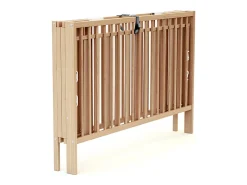 Cama de bebe dobrável FOLDO de madeira Faia envernizada 60 x 120 cm