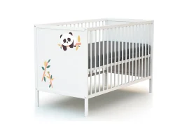 Cama de bebe Panda de madeira Branco 60 x 120 cm ALBA