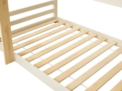 Cama de beliche triplo 3 x 90 x 200 cm madeira de pinho bege e natural - VAGAR