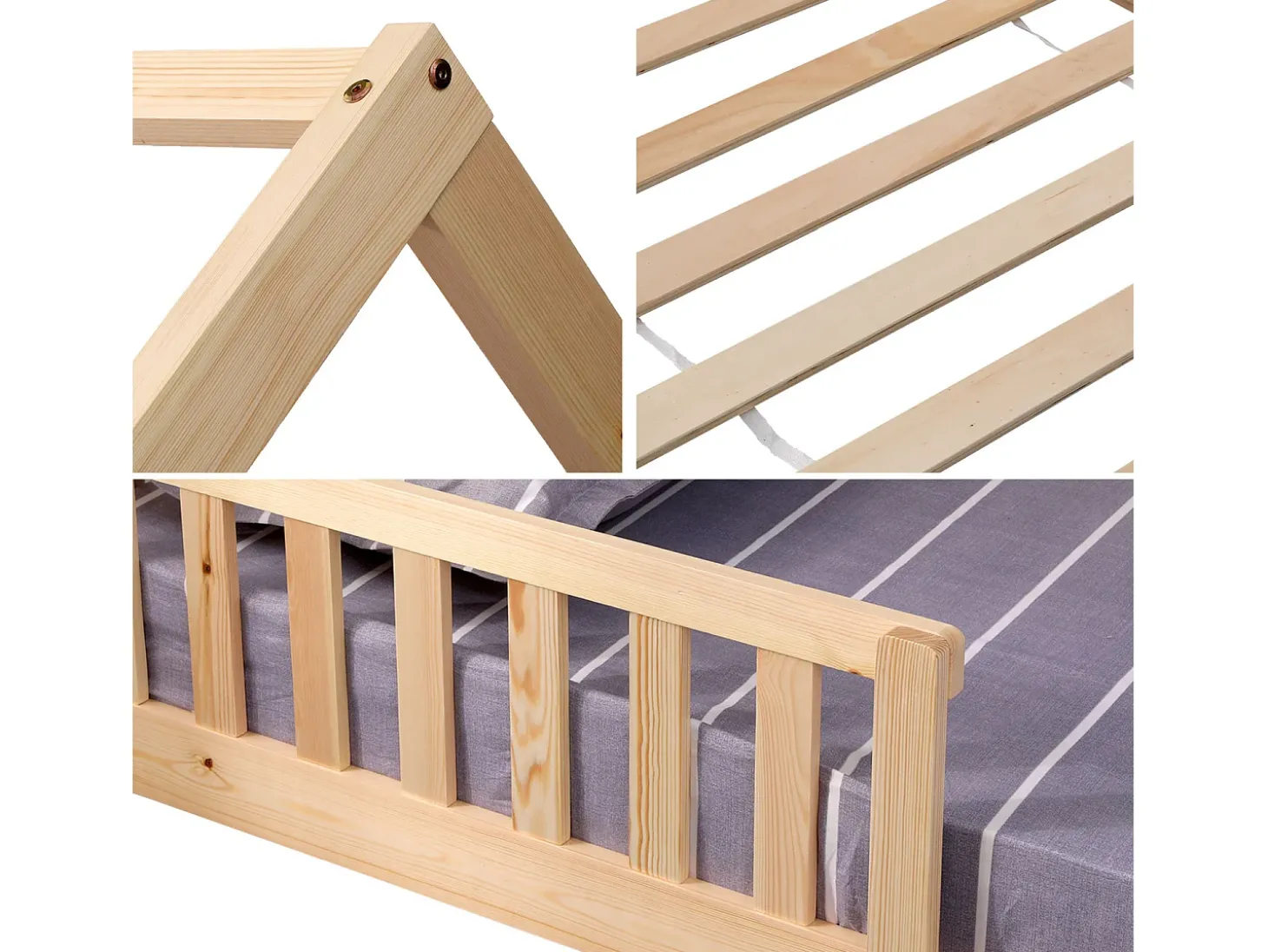 Cama de cabina para crianças 190x90cm em madeira MARCEAU