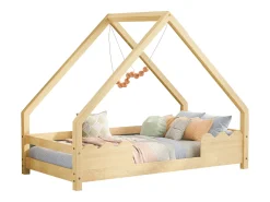 Cama de cabine 90x200 cm - com estrado de ripas - pinho natural - sem colchão