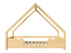 Cama de cabine 90x200 cm - com estrado de ripas - pinho natural - sem colchão