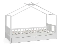 Cama de casa branco 206x96x155 franka