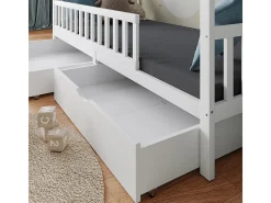 Cama de casa branco 206x96x155 franka