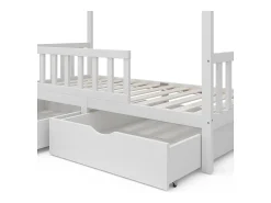 Cama de casa branco 206x96x155 franka