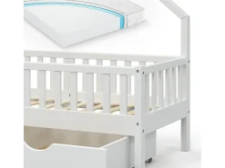 Cama de casa branco 168x83x155 noemi